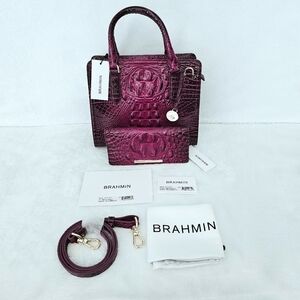 NWT Brahmin SUGAR PLUM Cami w/Ady Wallet